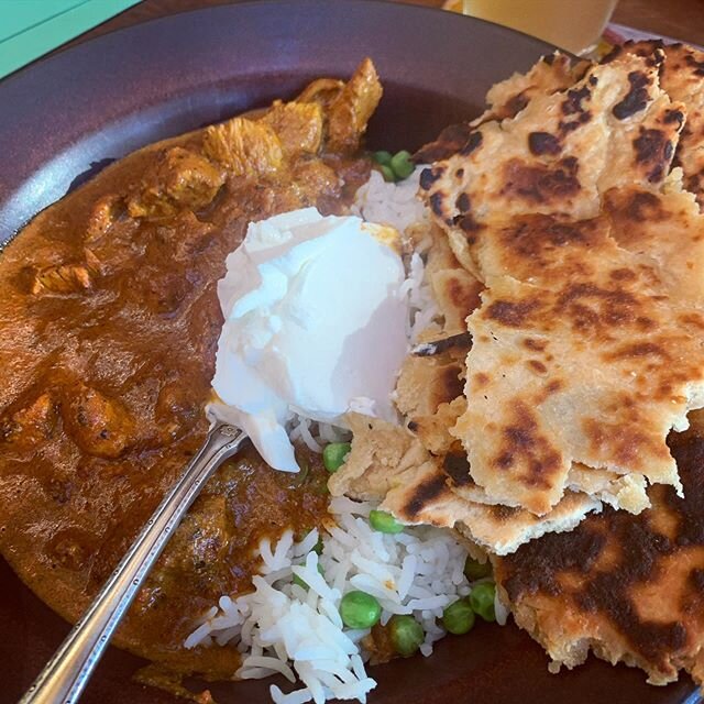 Experimental chicken tikka masala and quick naan bread was a hit. #chickentikkamasala #chickentikka