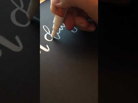 Fauxligraphy: First Day of School Additional Sign Demonstration