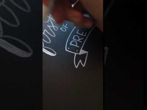 Fauxligraphy: First Day of School Sign Demonstration