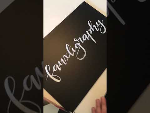 Fauxligraphy: Demonstration Video