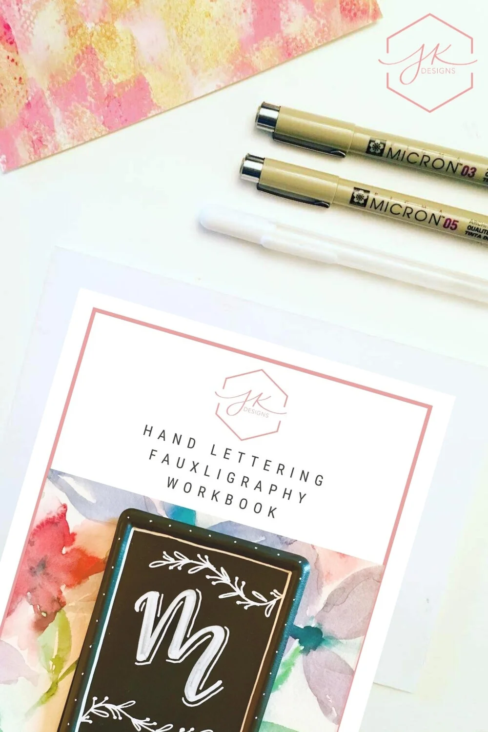 Hand Lettering Fauxligraphy Workbook | Digital Product