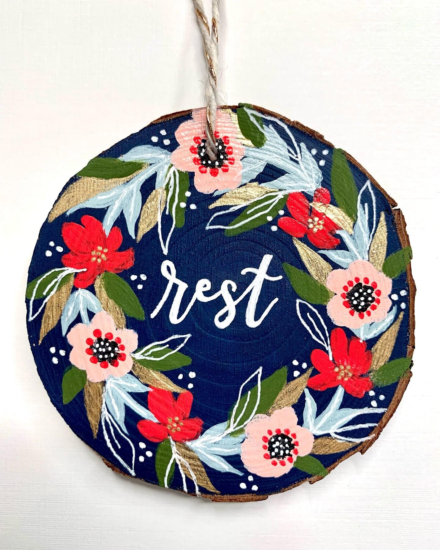 I did not make many ornaments this year. Considering that I made close to 75 last year, it was a big decision for me to choose rest instead. 

Of the few ornaments that I did create, this one was pure magic! 

I posted about her on IG and a beautiful