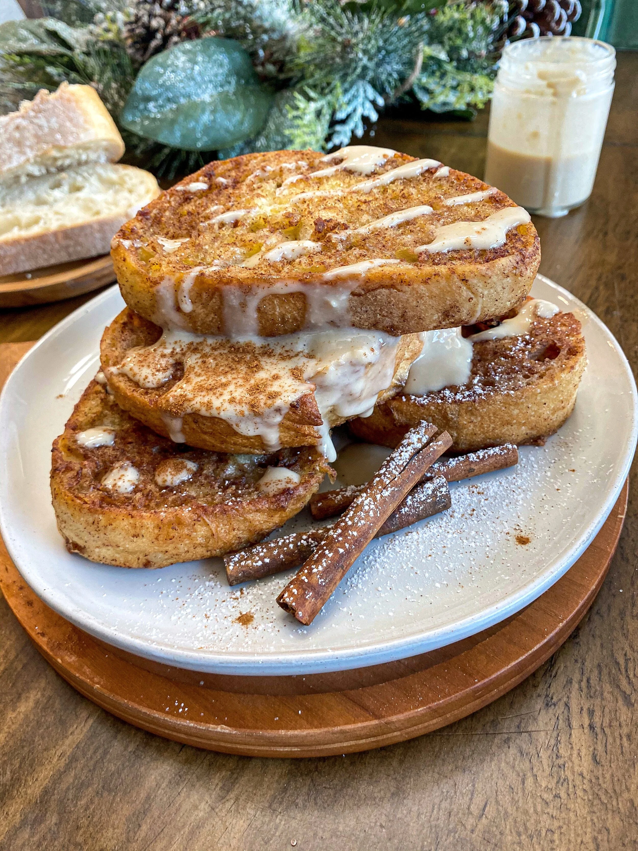 Oatmeal Cookie Eggless French Toast