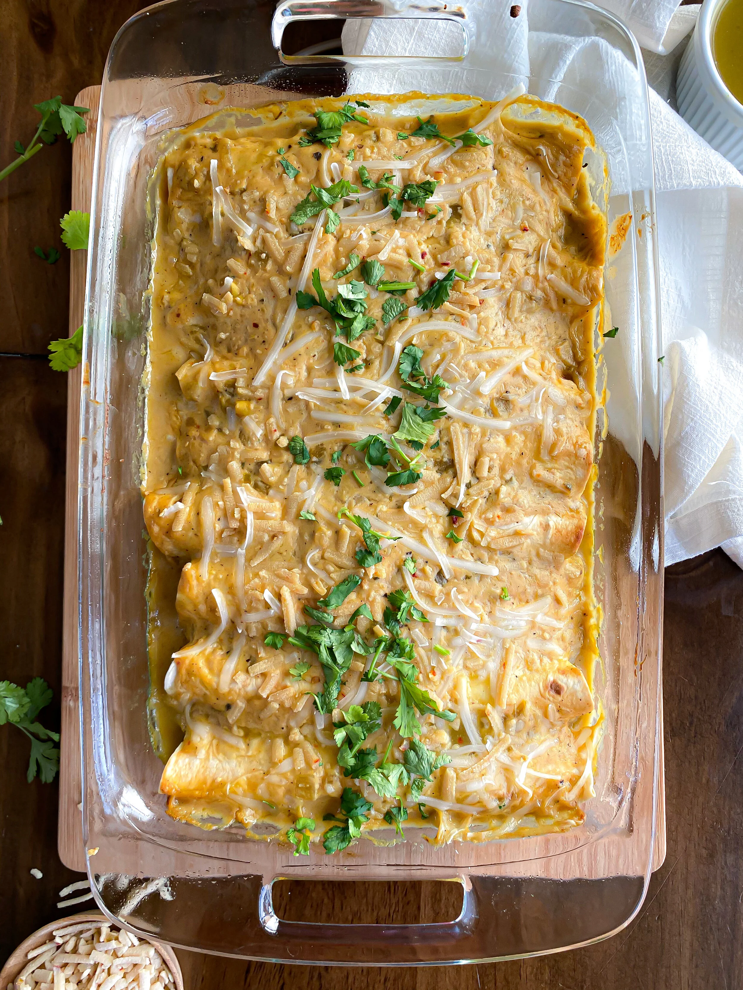 White Chick'n Enchiladas