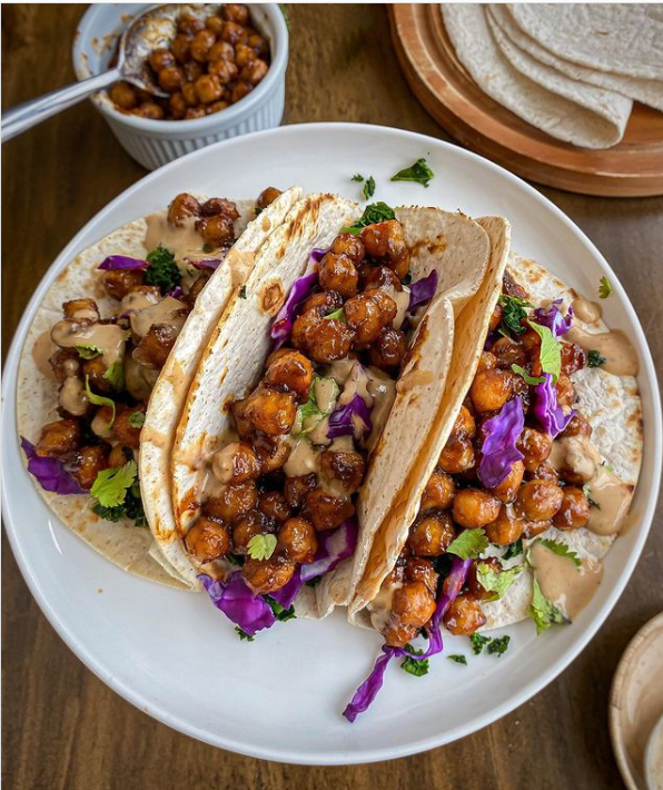 BBQ Chickpea Tacos