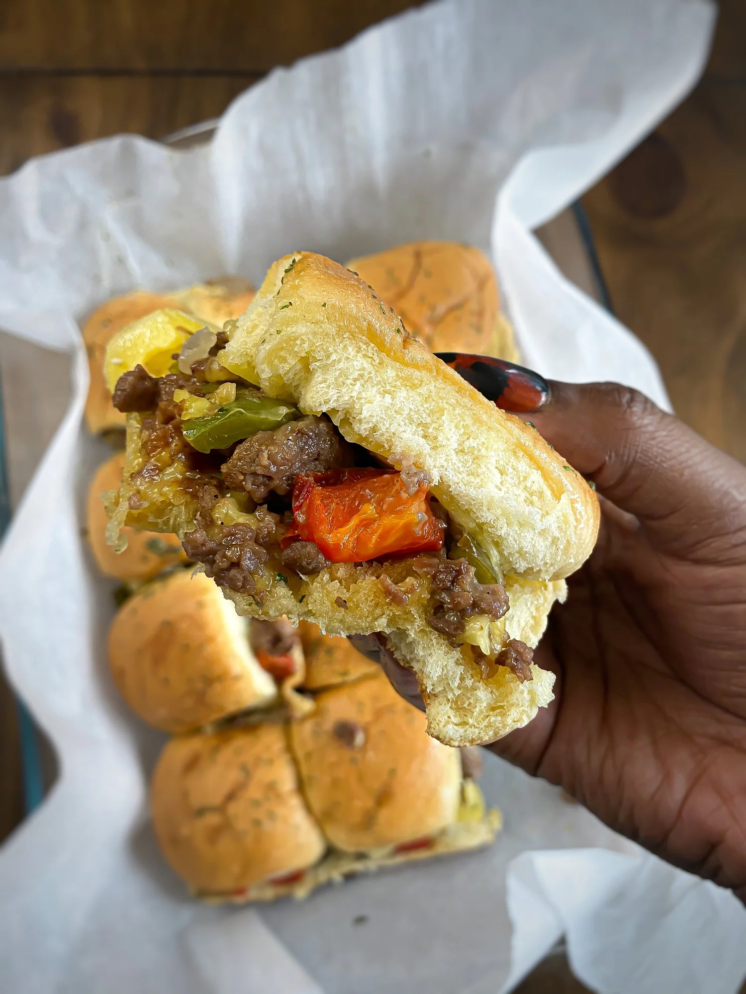 Vegan Philly Cheesesteak Sliders — Sweet Greens Vegan