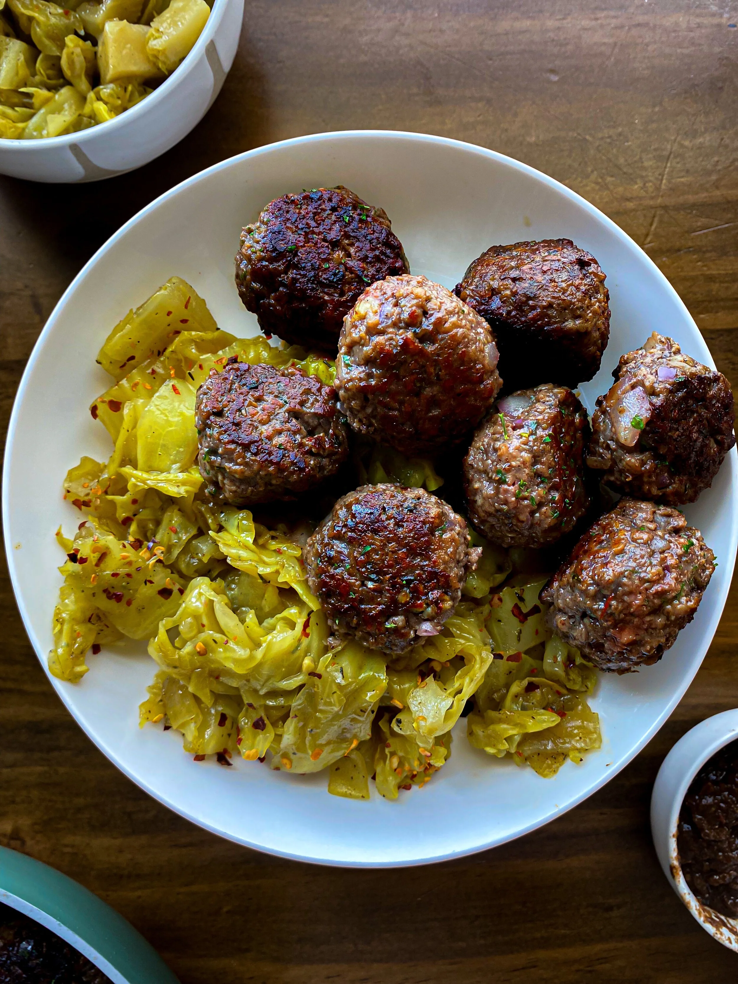 Vegan Jerk Meatballs 