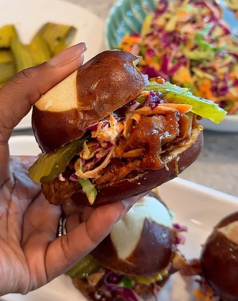 BBQ Pulled Jackfruit Sliders
