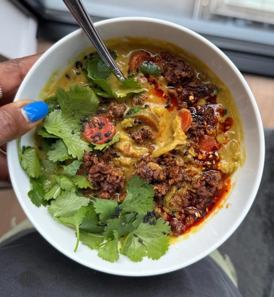 Miso Tahini Veggie &amp; Lentil Soup