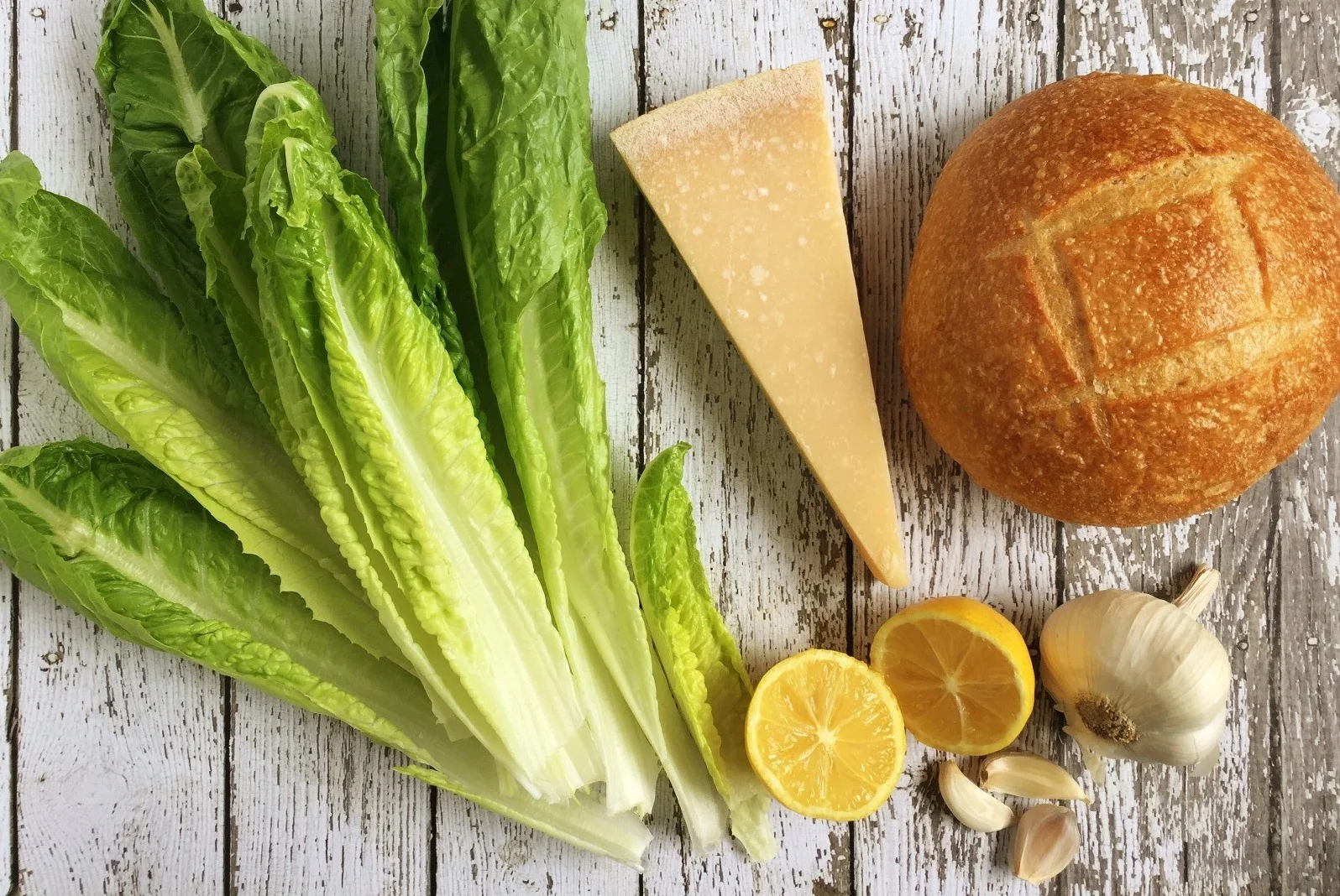 Classic Caesar Salad with Sourdough Croutons