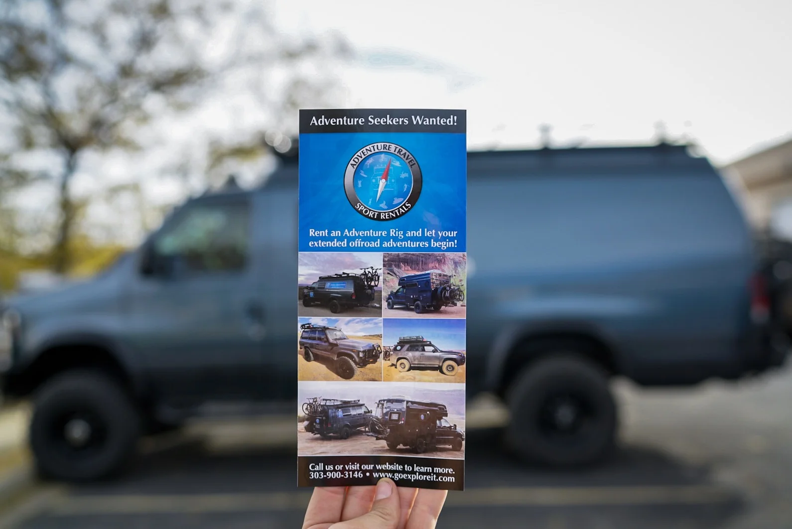 Adventure Travel Sports Rentals is based out of Denver, CO (with a few rigs in the LA and Vegas areas) and specialize in off-road adventure rigs. This is an adventure waiting to happen.