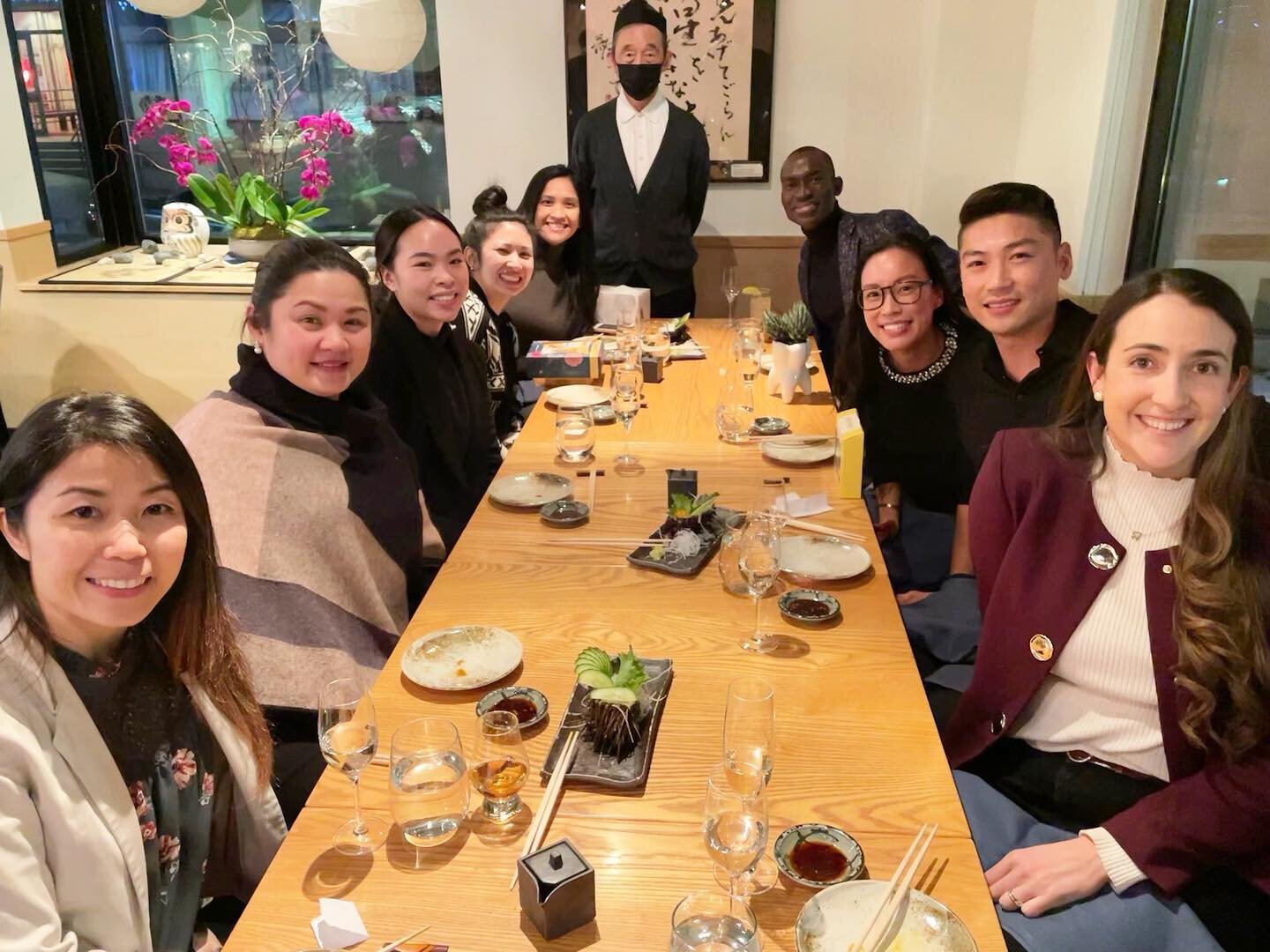 Return of the annual #holidayparty! This year we celebrated with an amazing #omakase by Chef Shiro @sushikashiba. 🍣🤤 Thank you to our #dreamteam for another fantastic year. We are truly so grateful for you all! 
.
.
.
#seattledentist #seattleorthod