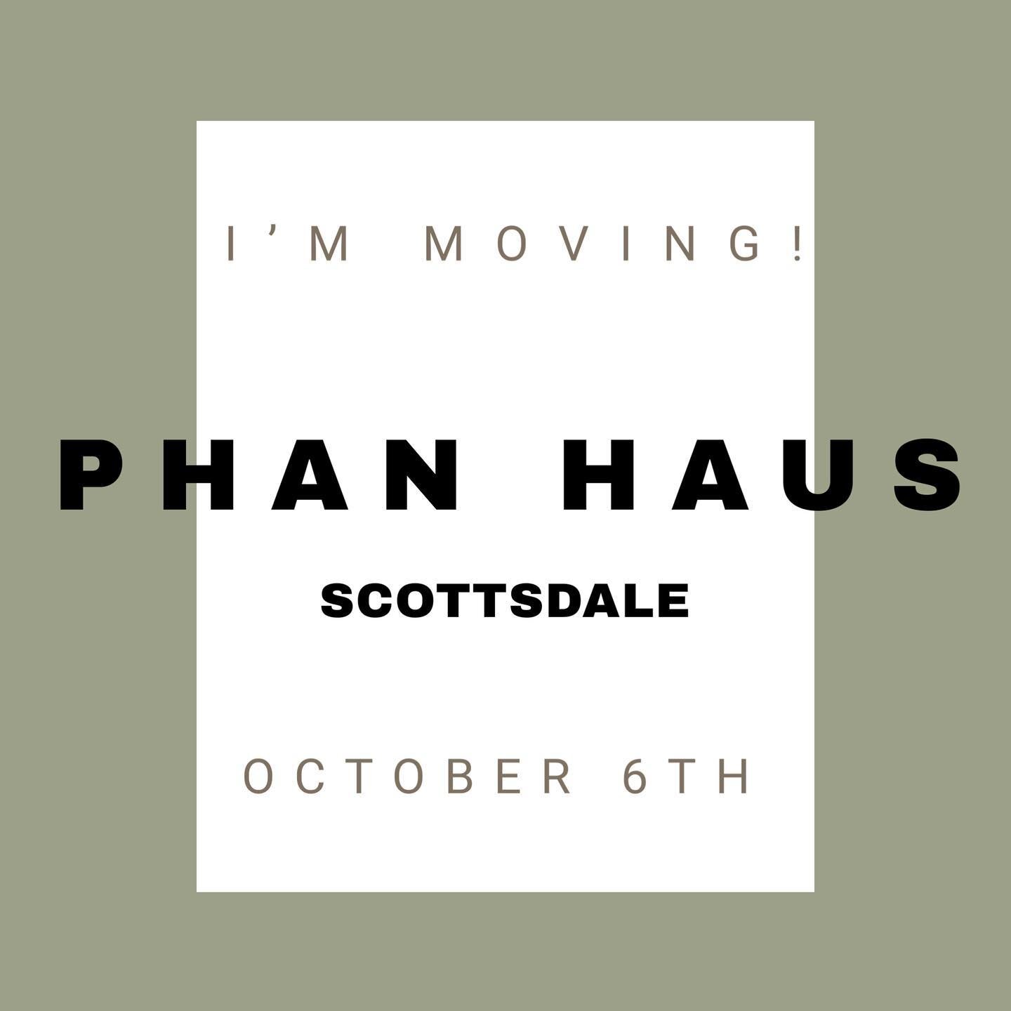 I&rsquo;m so excited to announce I will be moving up in my career and moving salons! If you have an appointment with me on October 6th or later it will be at @phanhaus 
&bull;
It is only 4 minutes away from Moxie! I&rsquo;m looking forward to crushin