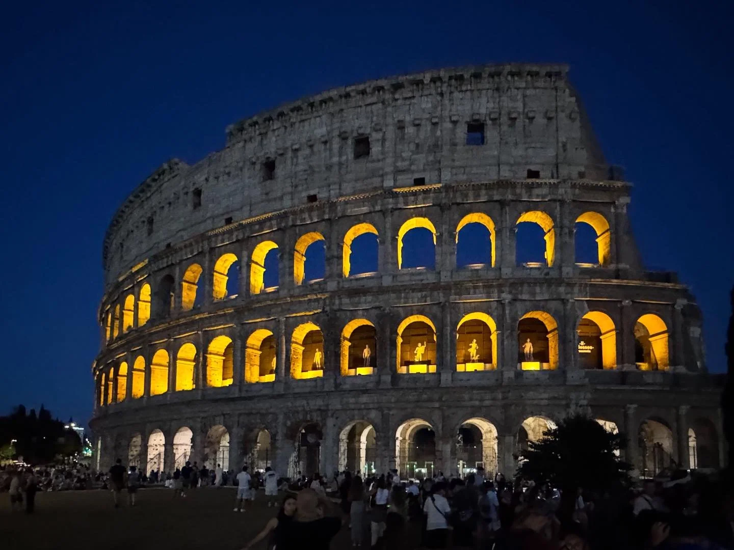 Arrived in Rome went straight to Basilica of Santa Maria Sopra Minerva to visit the relic of Blessed Pier Giorgio Frassati&hellip;he will be canonized a Saint on Sep 7th 2025. Then we had to visit the Colosseum at night. Came back today on the Best o