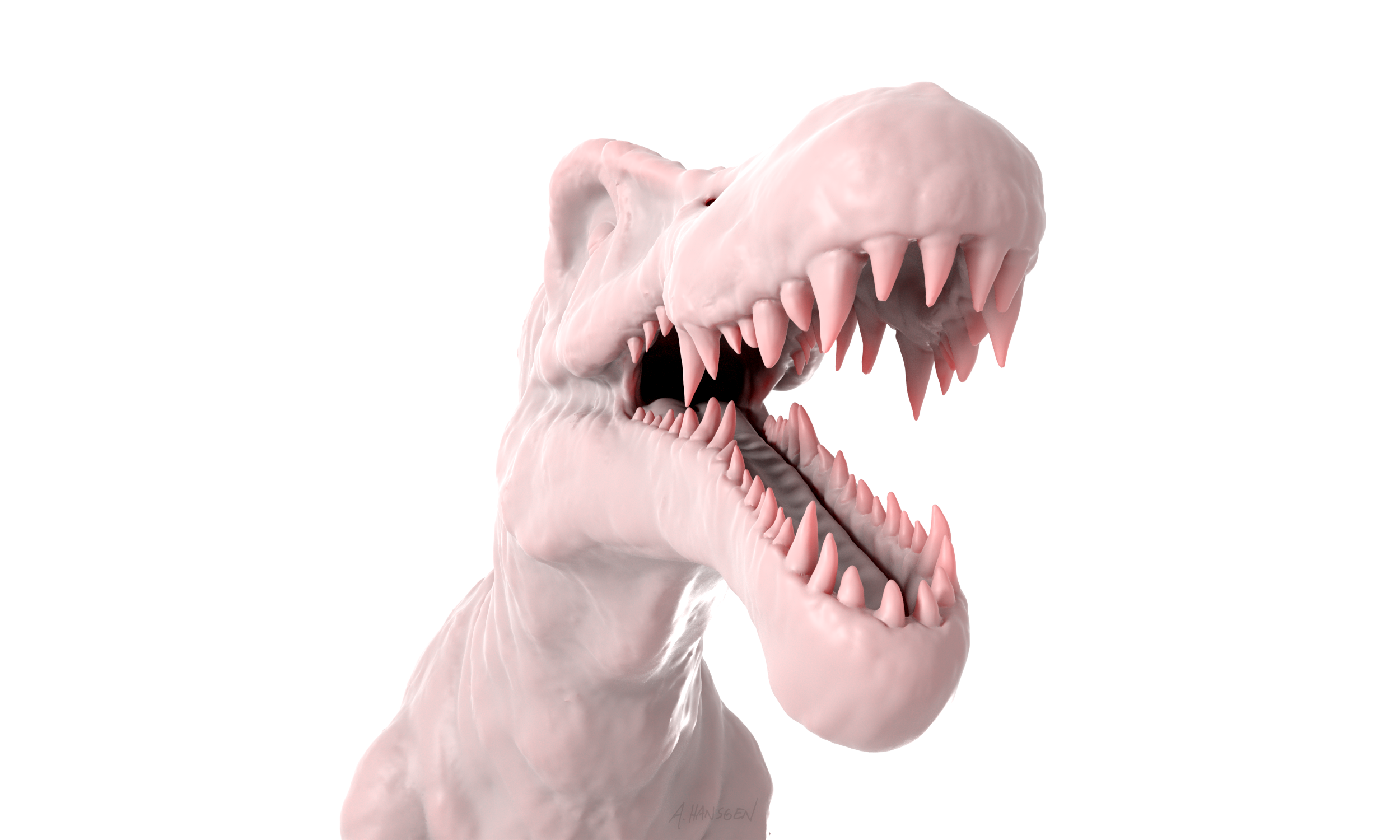  Sculpting with Pixologic’s Sculptris, starting with the default sphere. 