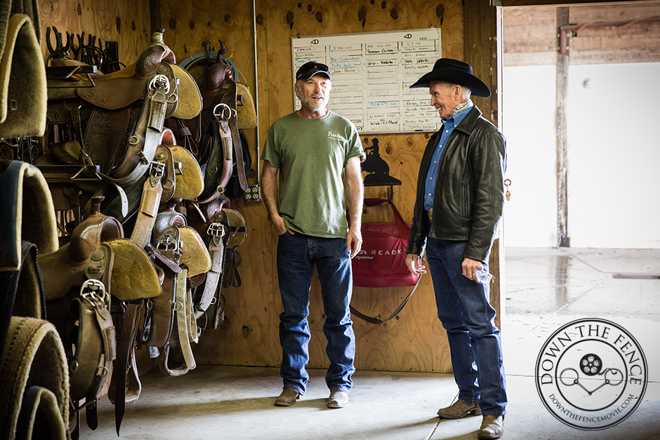 Ted Levine and Doug Williamson talking horses