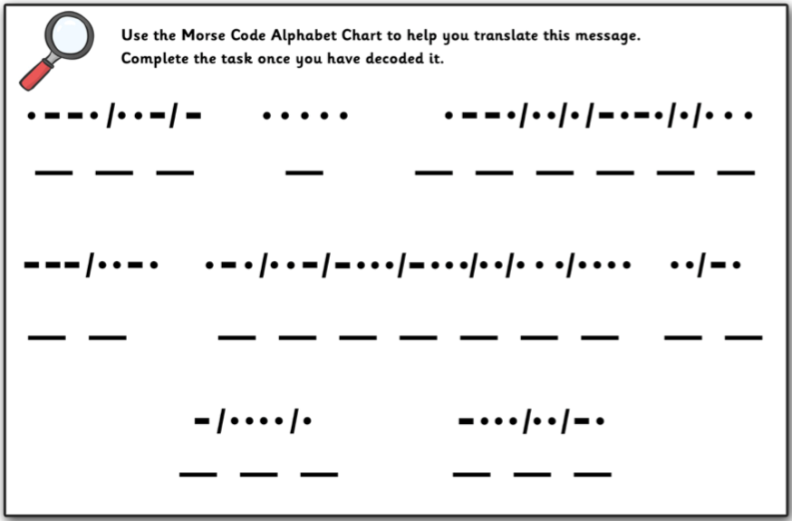 Morse Code — Charter Academy School