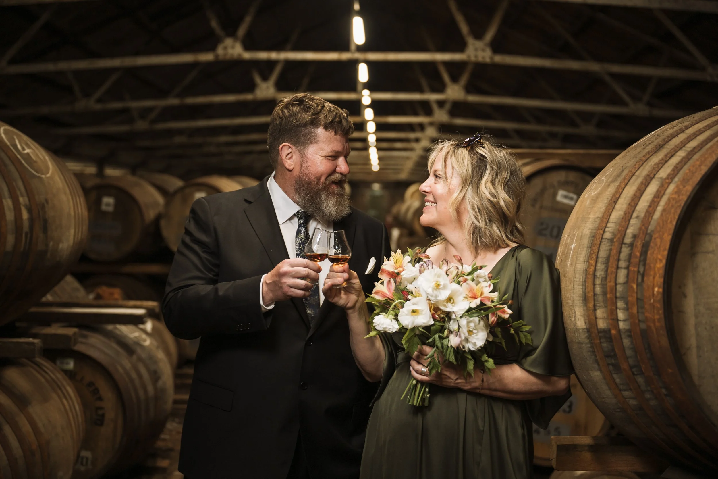 Ted and Tara at Ardbeg Distillery