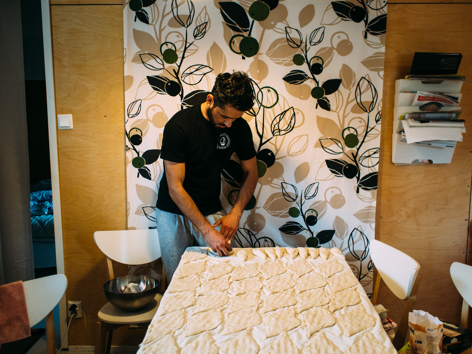 The two boys (how Outi calls them) keep their Iraqi food tradition. Finnish food is very far from their tastes indeed. In April 2016, to bond with the local community they organised an Iraqi themed lunch, preparing typical food for almost 50 people who've been really surprised by the great taste of the food.
