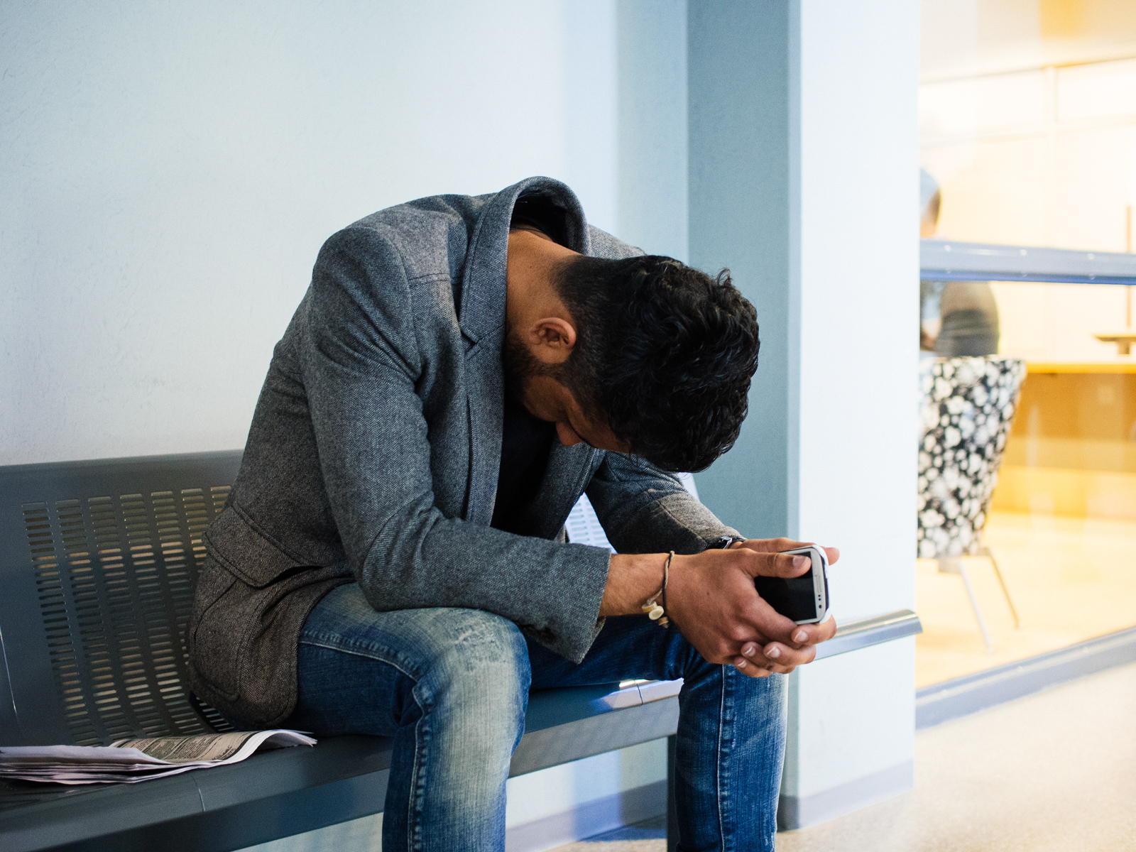 Ihab has been going through his second interview with the state run agency MIGRI, in charge of decide about his asylum request. He is often very stressed about the answer he'll receive. If the decision is negative there are good chances that he'll be deported to Iraq.
