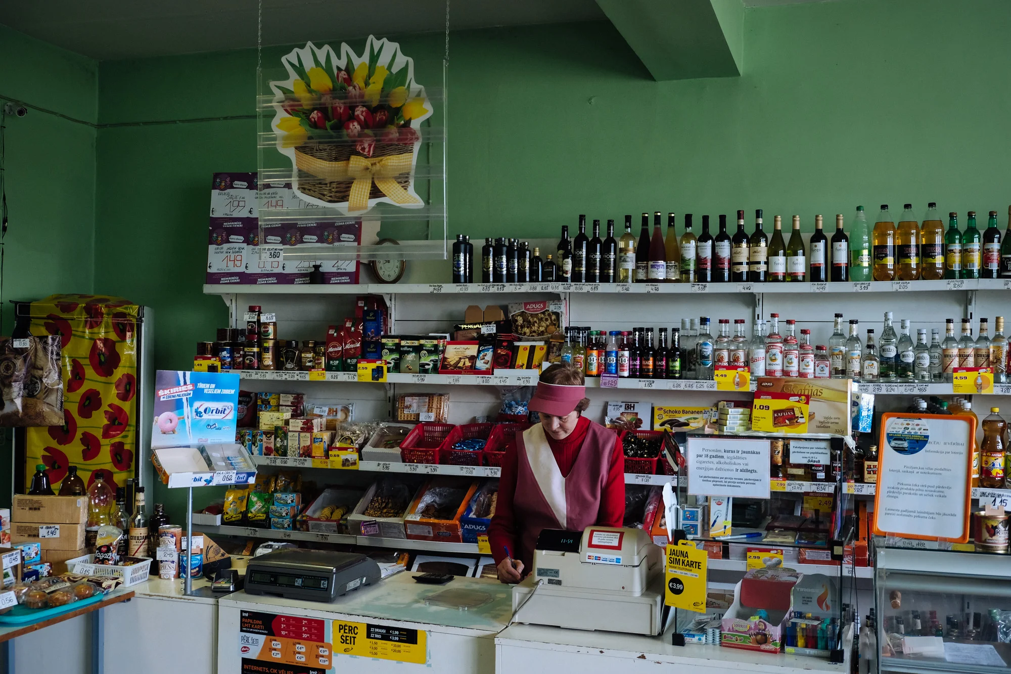 Dubulti village - In the former Kolkhoz only few people live nowadays. Aija 58, have lived all her life in the village and now works in the only shop of the village. In the majority of the small villages, the grocery store is the only shop available.