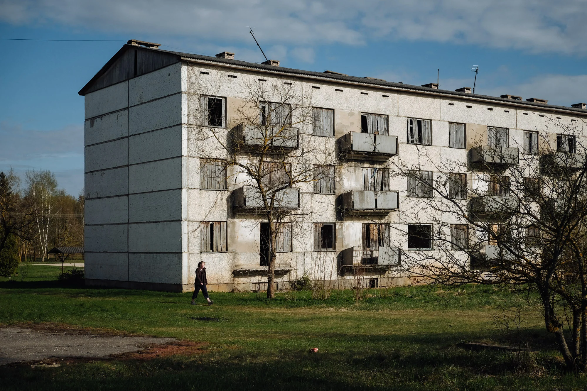 Zasa - Jekabpils province. Like almost every other place in the area the village has many abandoned buildings.