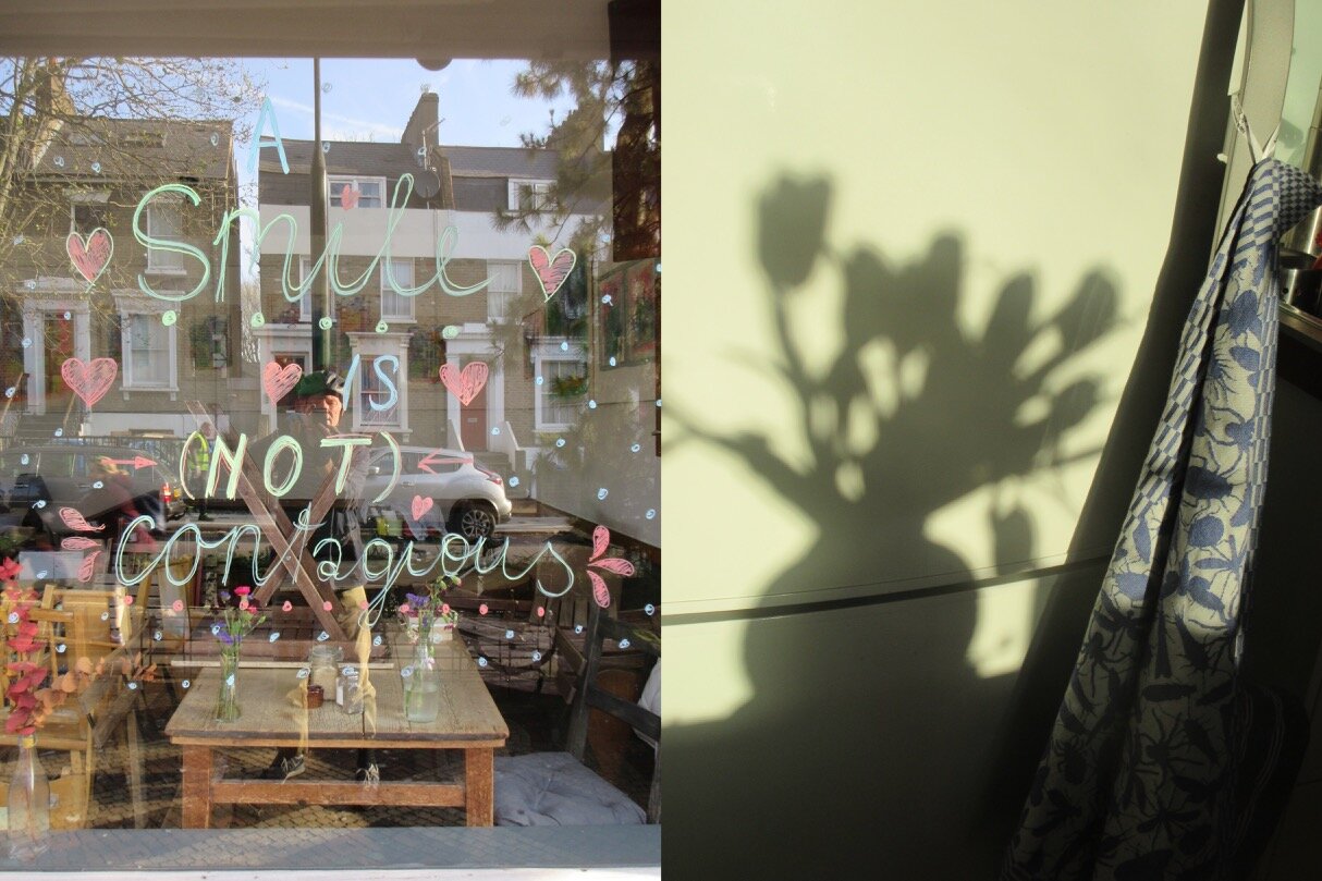 Conversation No1_A Smile Is Not Contagious meets Shadow Tulips Smile On The Fridge