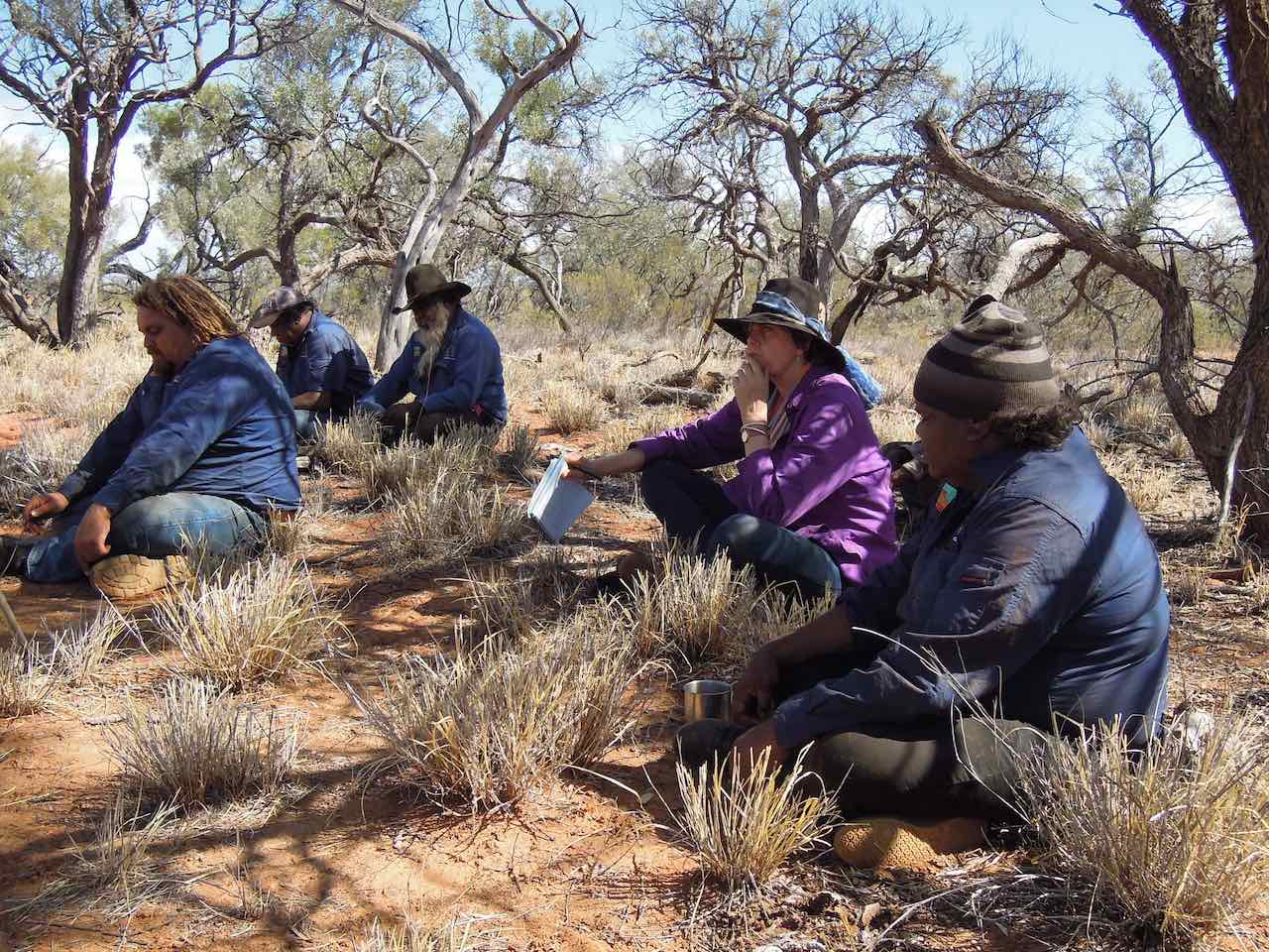 2014 Working with Lytentye Apurte Arrernte rangers on a climate change and soil erosion project (photo by Ashley Sparrow)