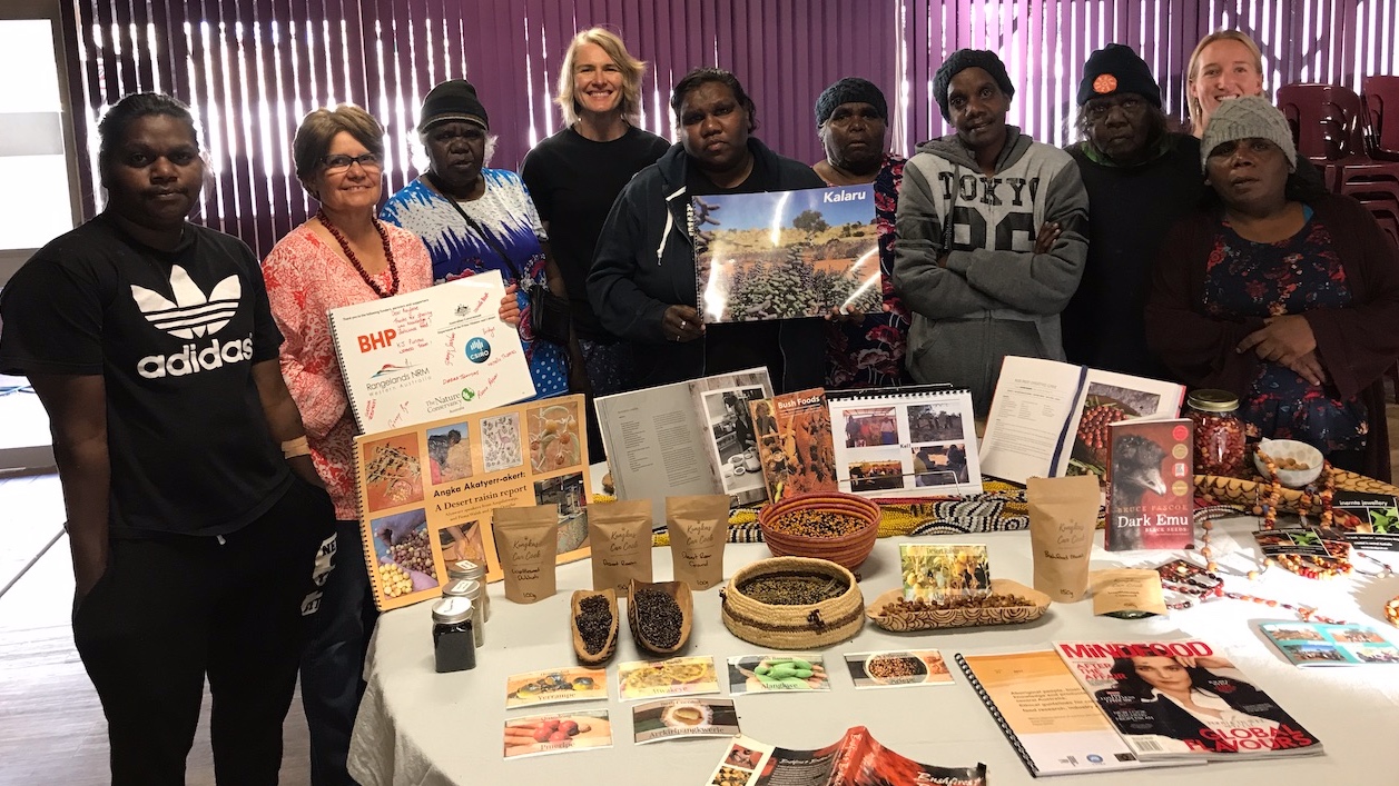 Kanyininpa staff and rangers gifted some of their books to Rayleen Brown who hosted them on a visit 2018. Four of the publications are co-authored by Fiona. 