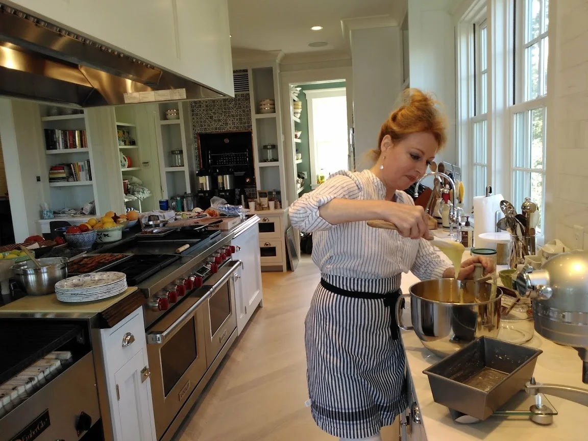 whipping up orange sour cream pound cake