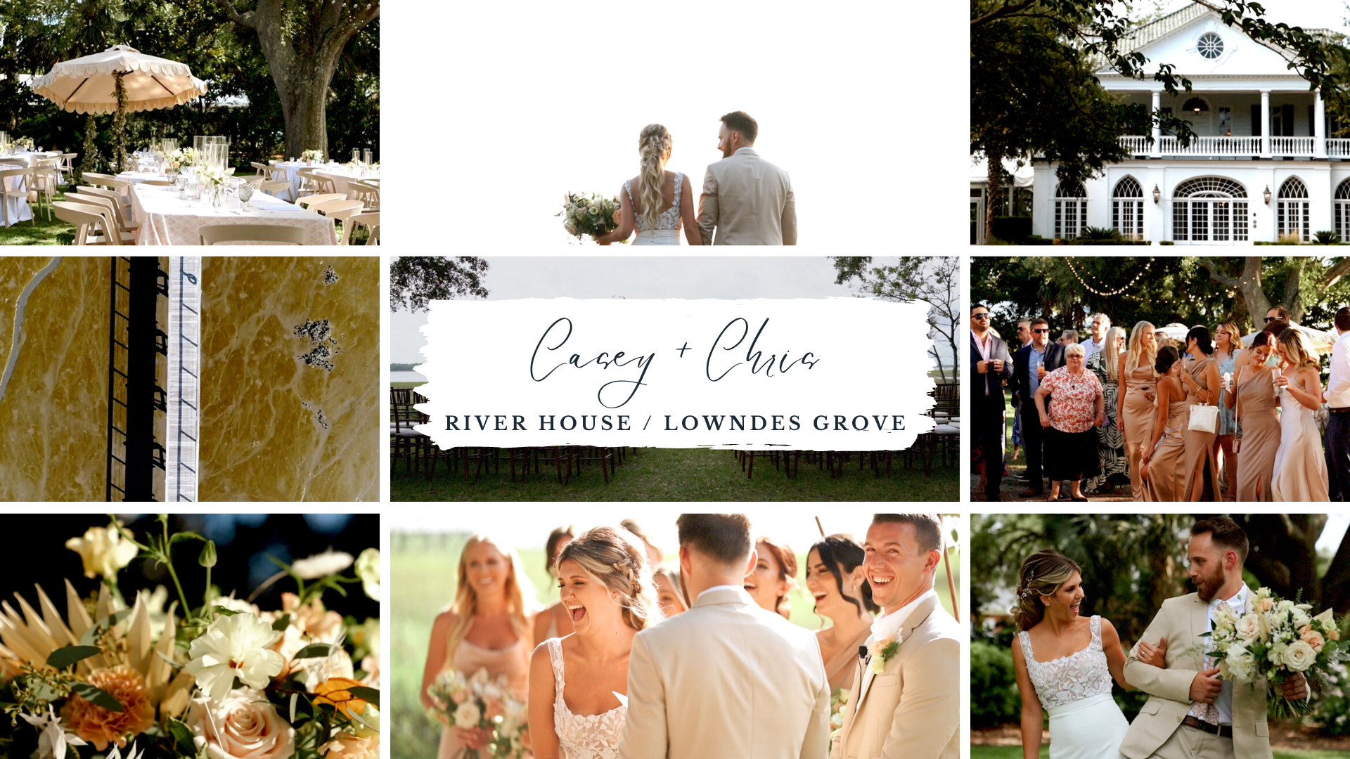 HONEY GOLDEN LOVE // Casey and Chris' Napa Vineyard Inspired River House Lowndes Grove Wedding