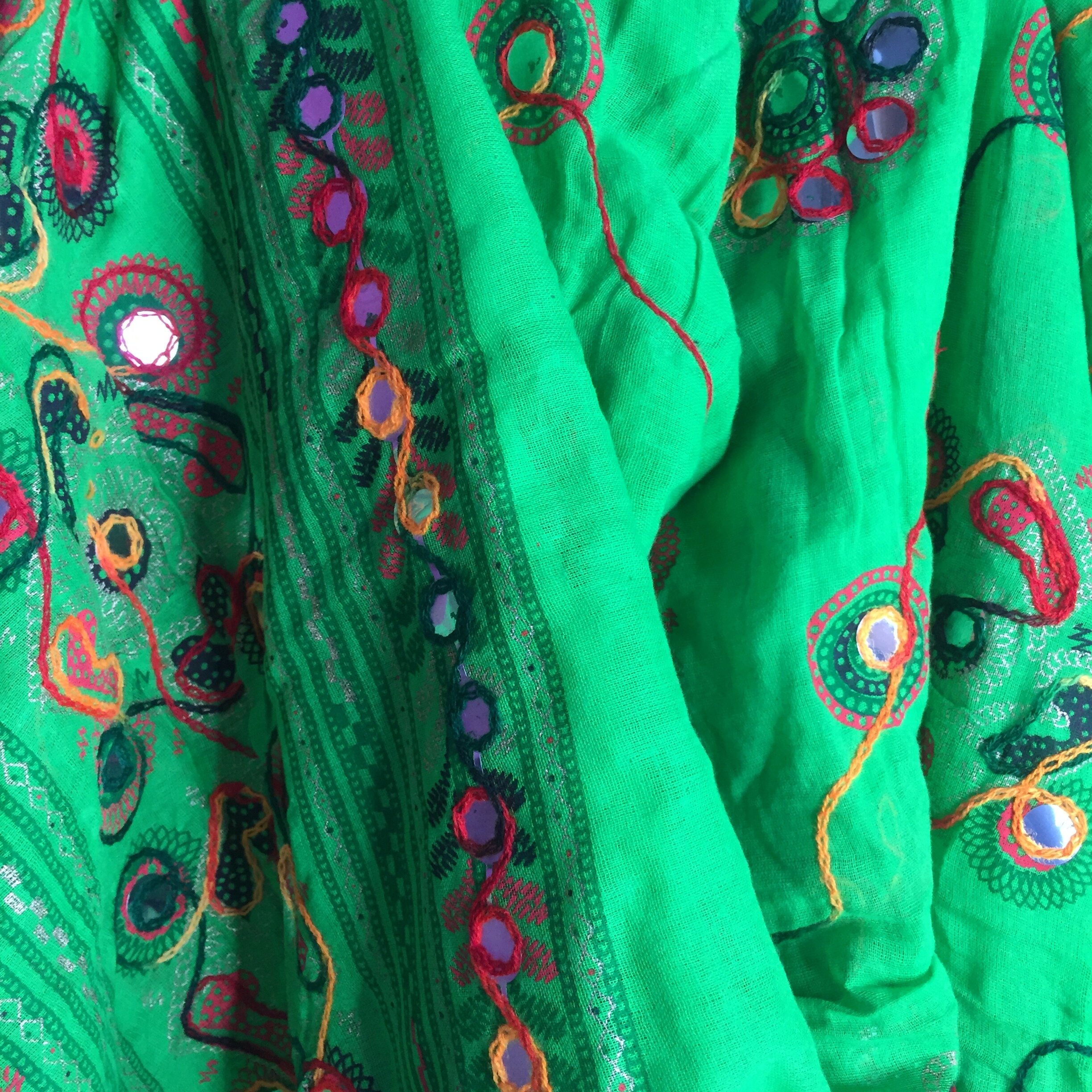 lime green Rajasthani scarf.jpeg