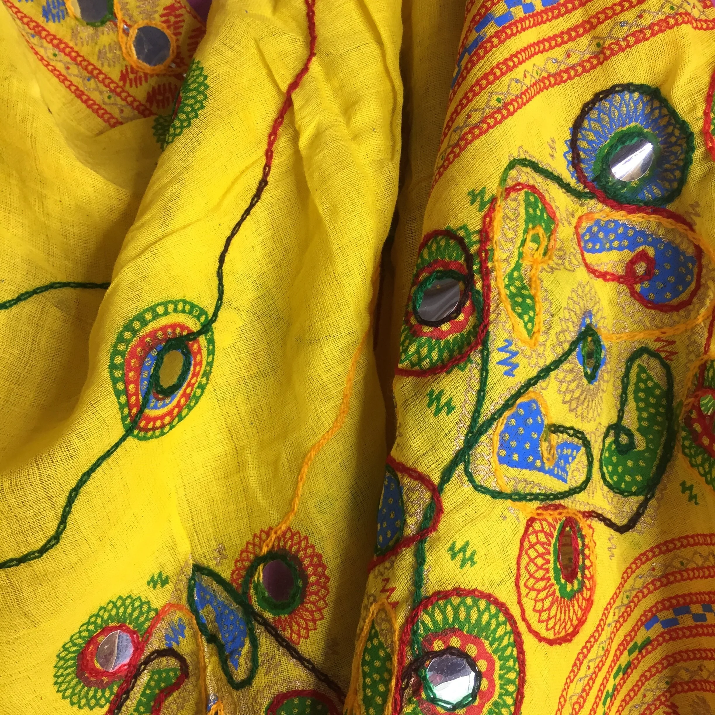 lemon yellow Rajasthani scarf.jpeg