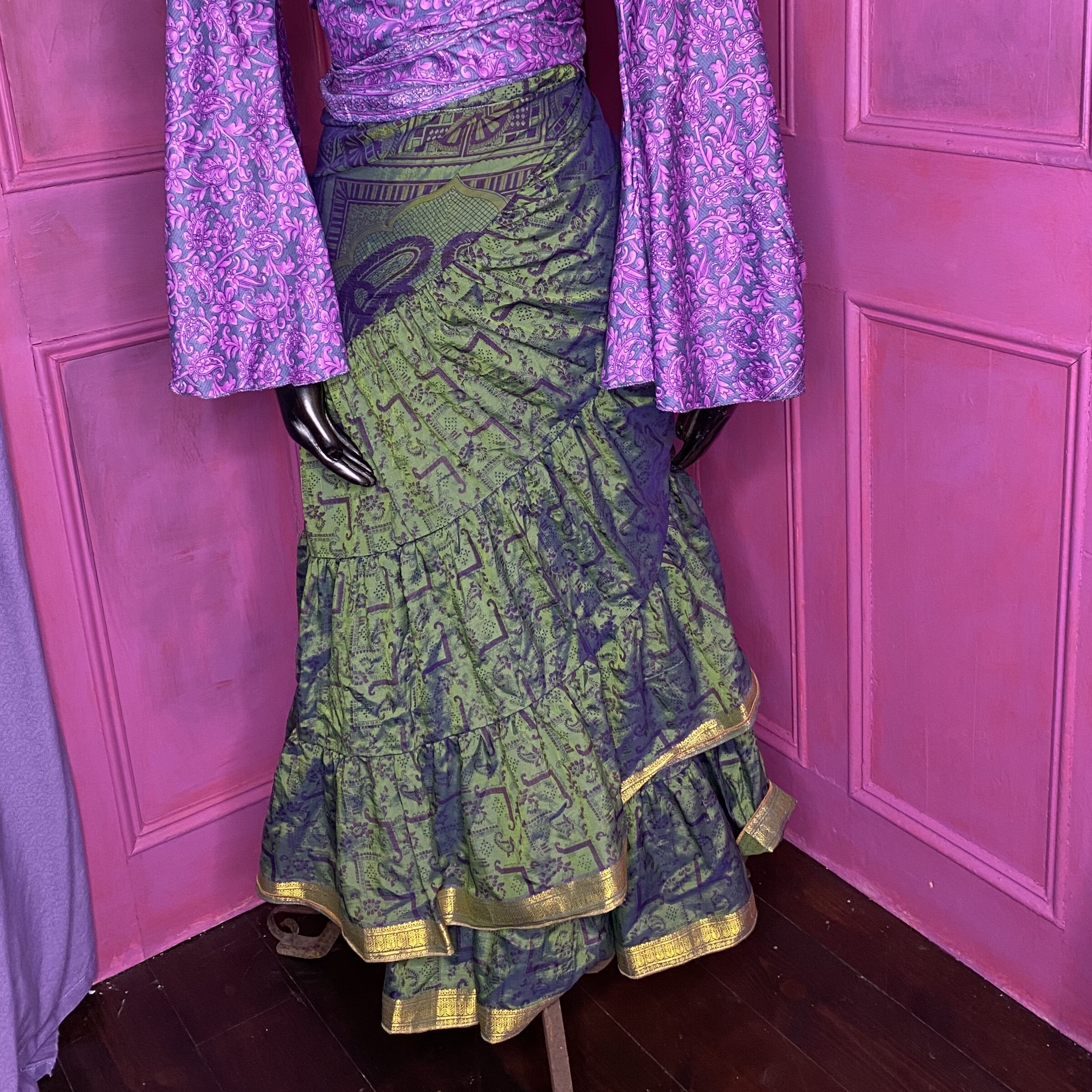 Sari wraparound skirt 