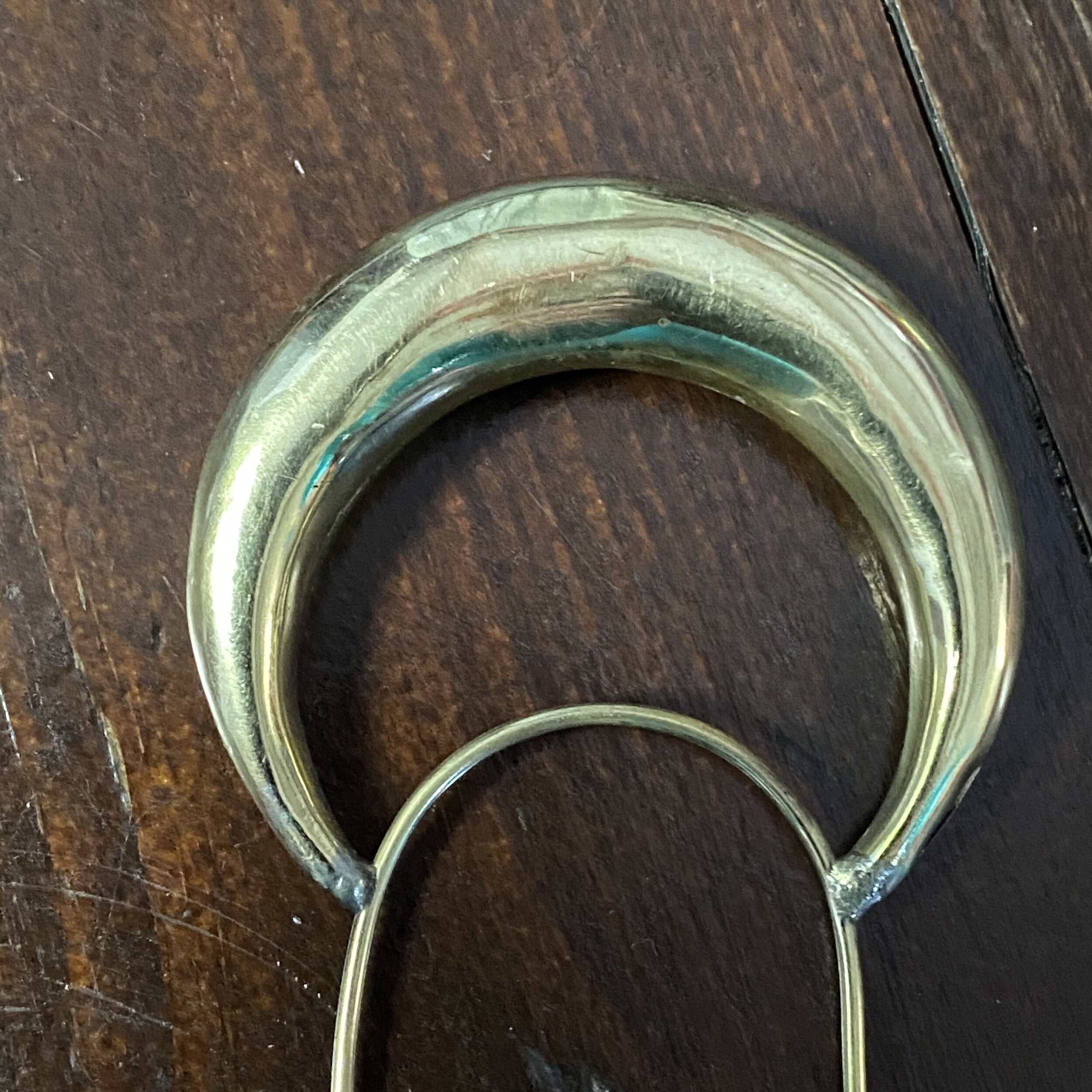 Brass hair pin