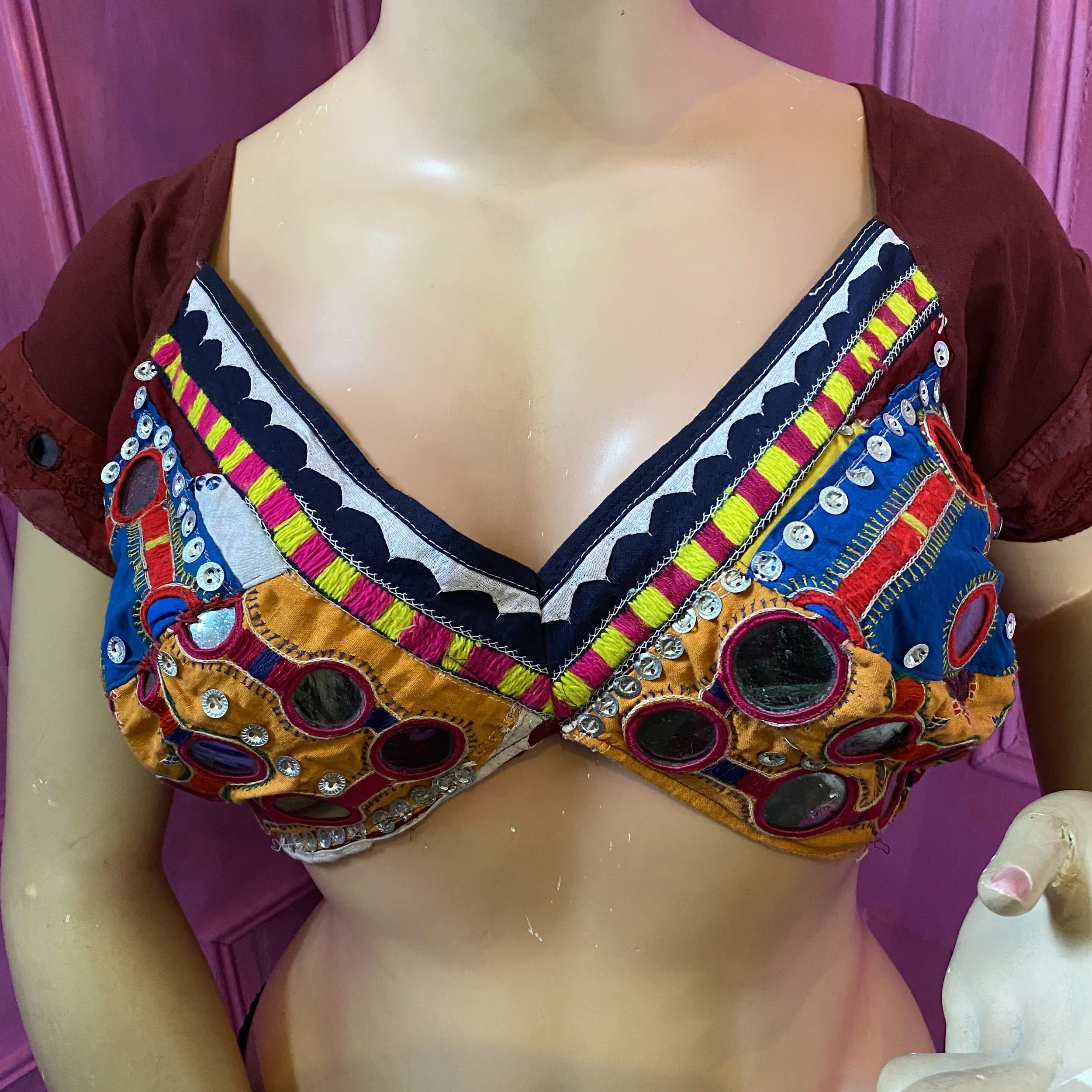 Vintage Mirror Work Choli