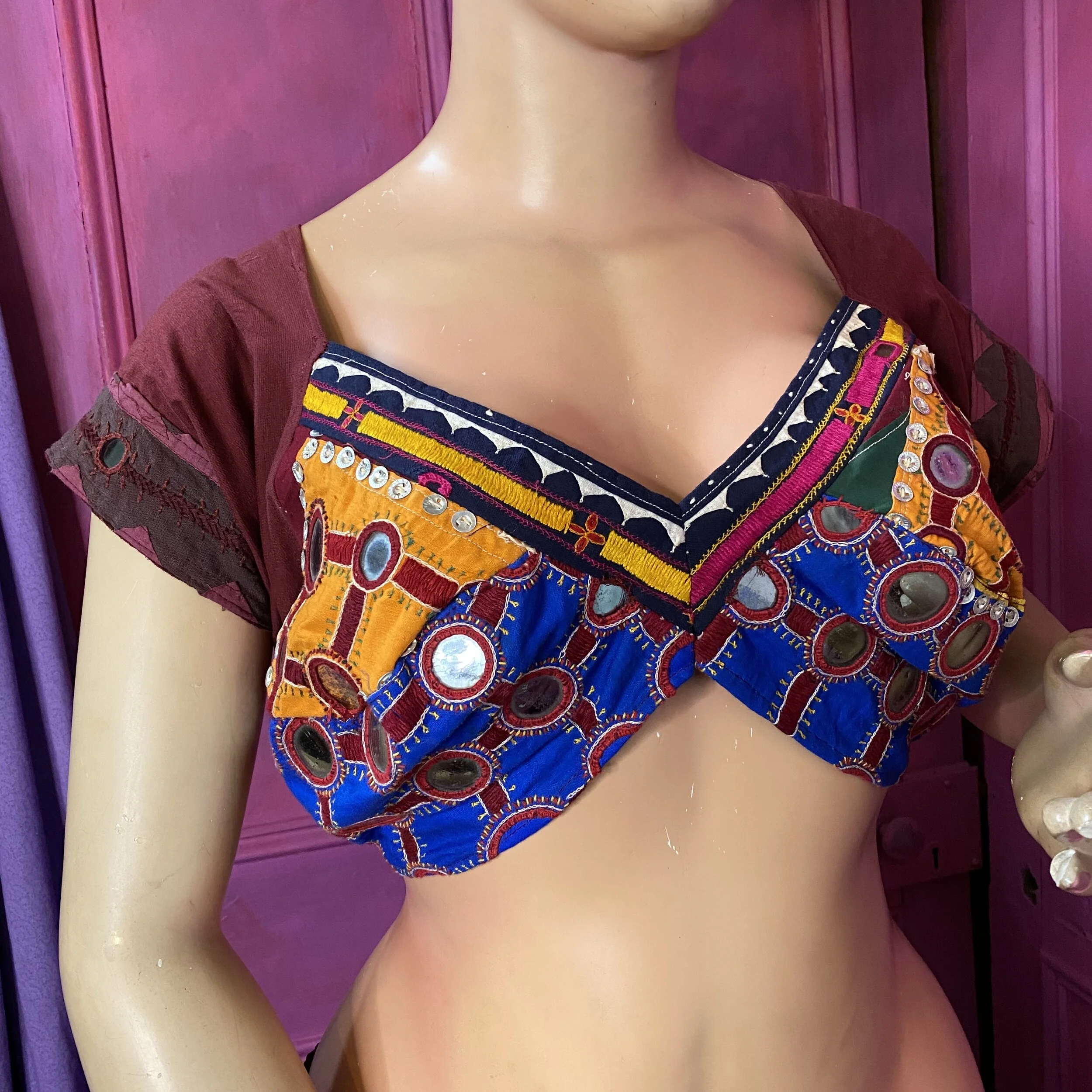 Vintage Mirror Work Choli