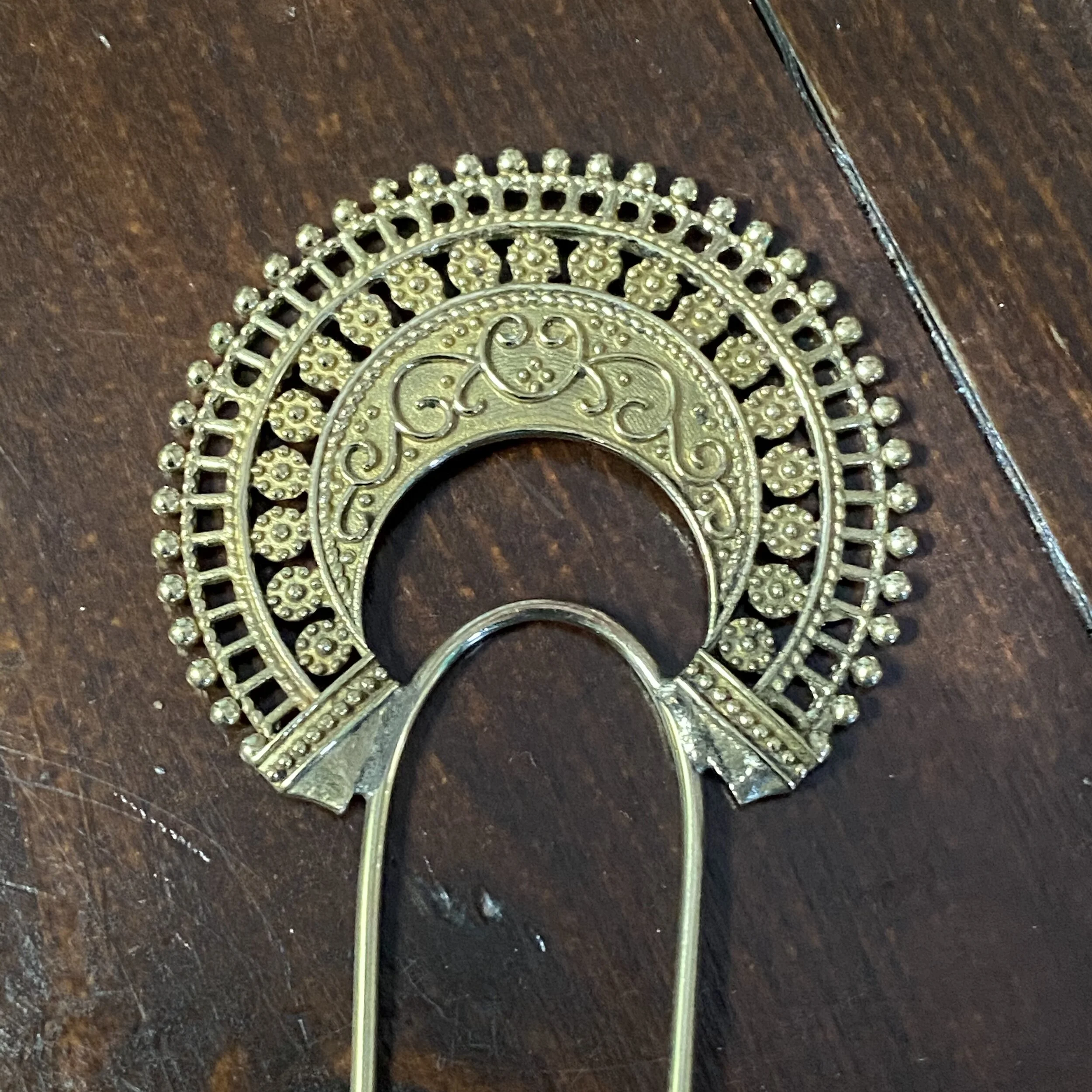 brass hair pin