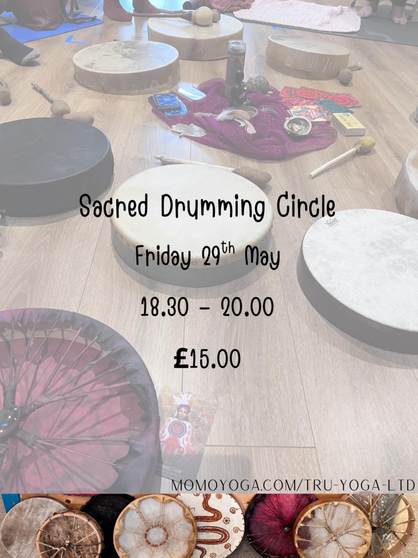 @Truyoga Alnwick https://www.momoyoga.com/tru-yoga-ltd/lesson/30162955/Sacred-Drumming-Circle-with-Angela