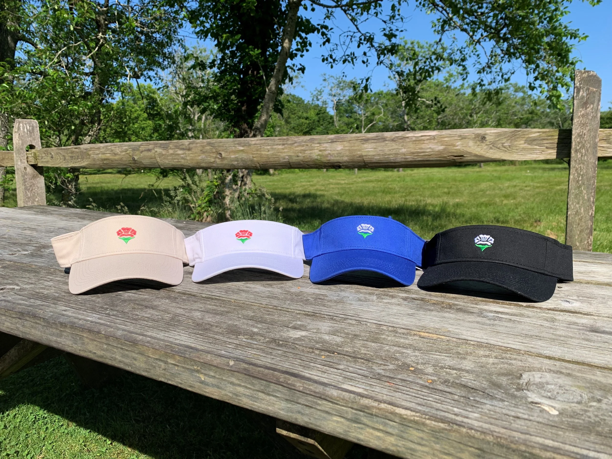 Visor with Flower Logo