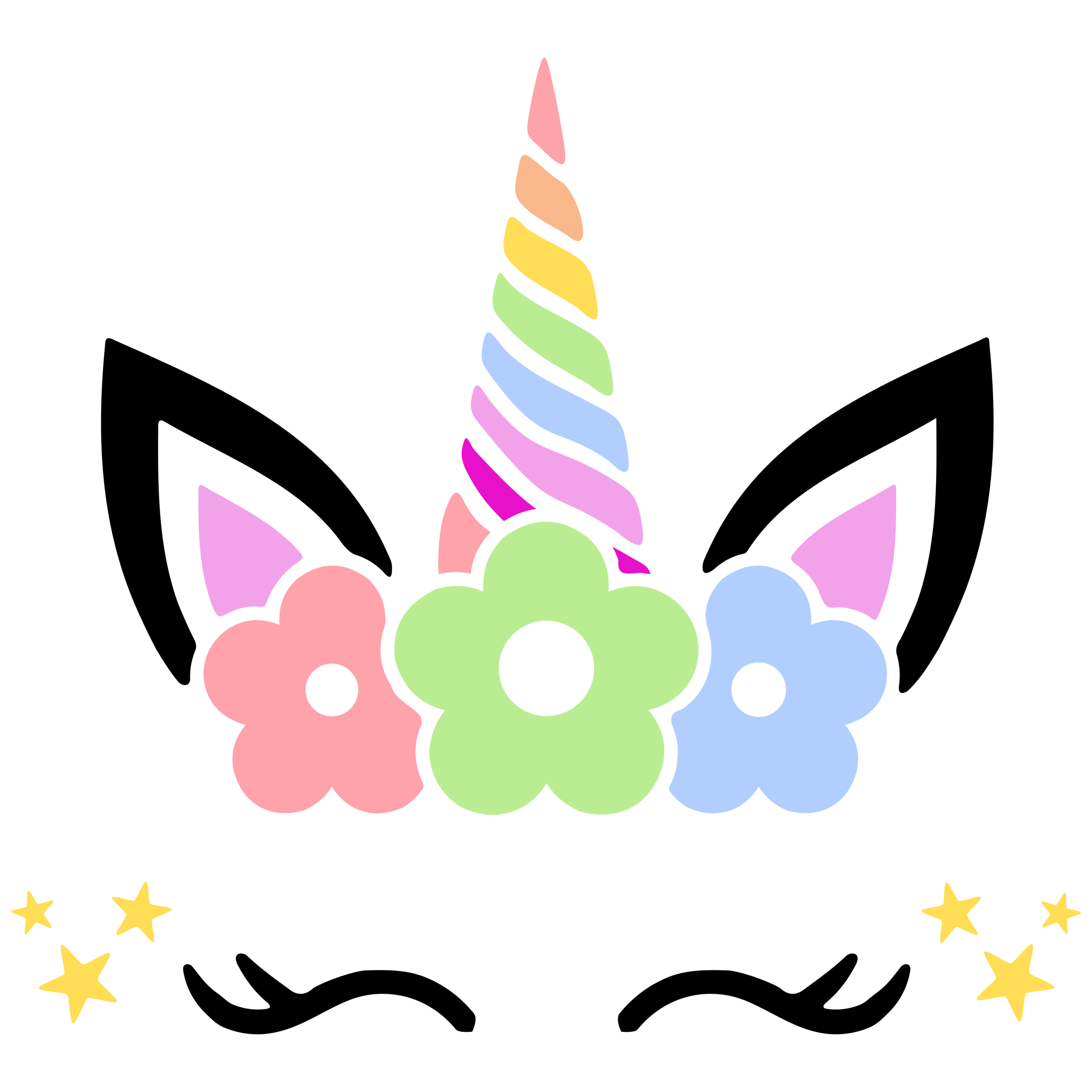 Unicorn SVG Template