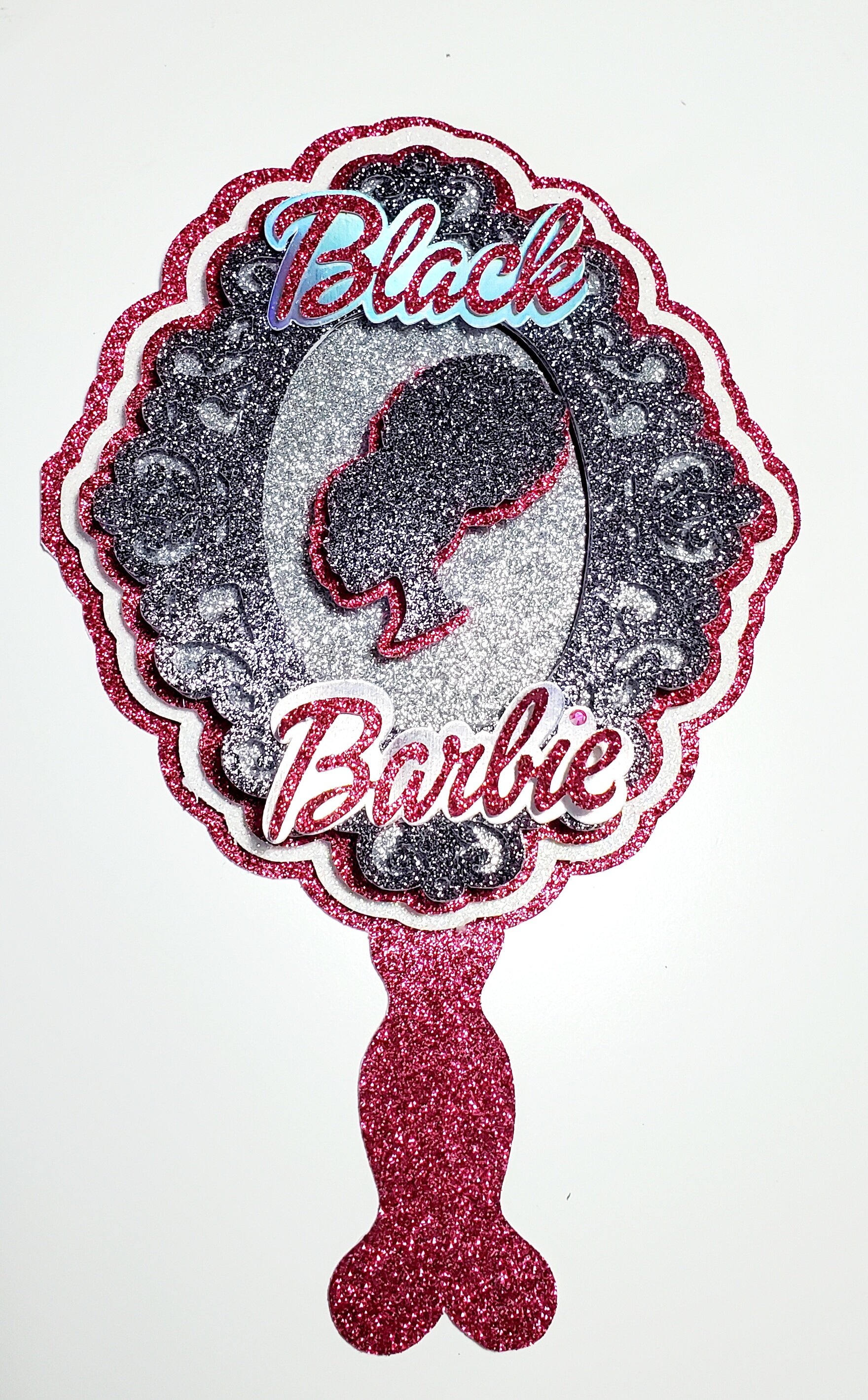 Download Black Barbie Cake Topper Svg I O U Favors
