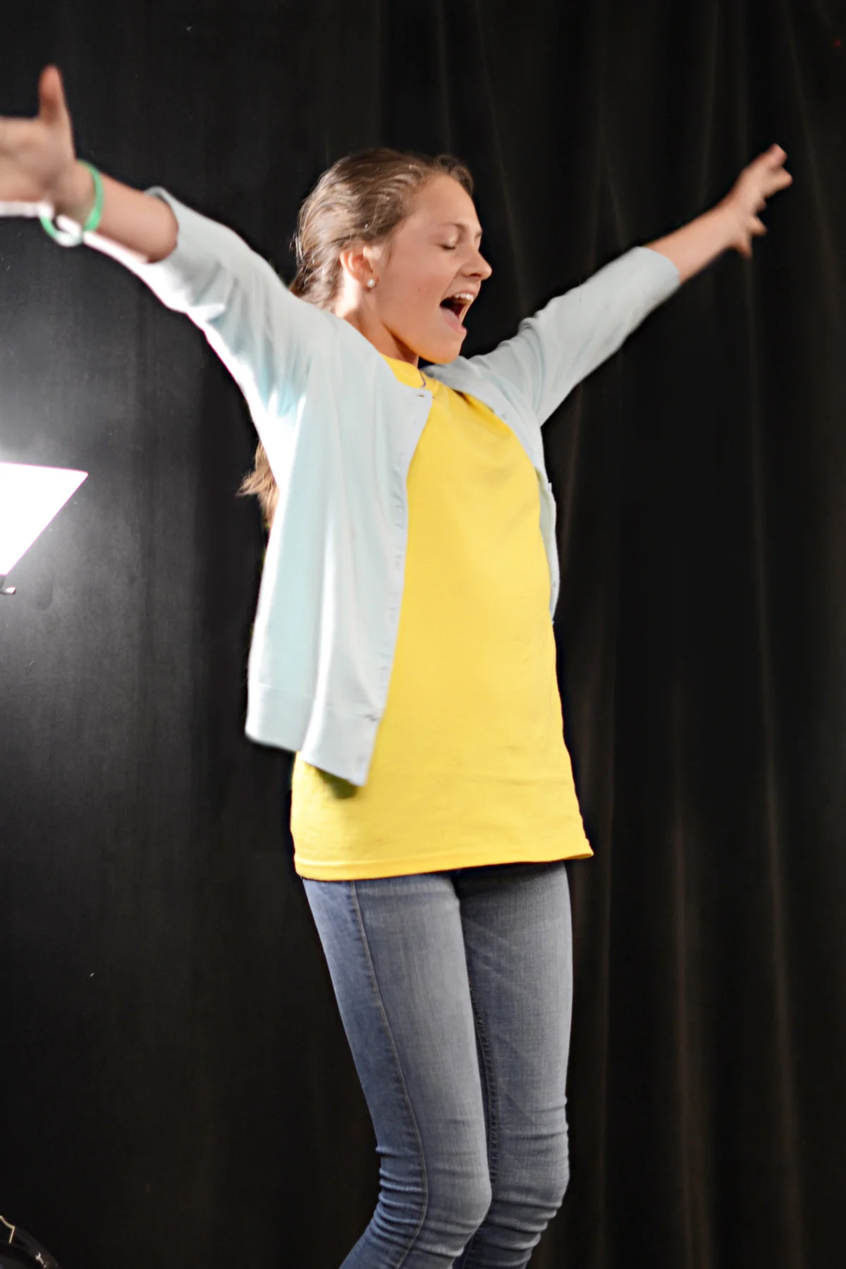  Ava in a summer workshop of Godspell. 
