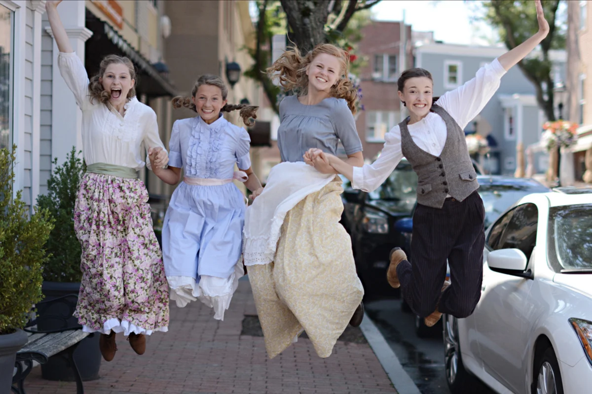  The cast of Little Women, Ava as Amy March. 