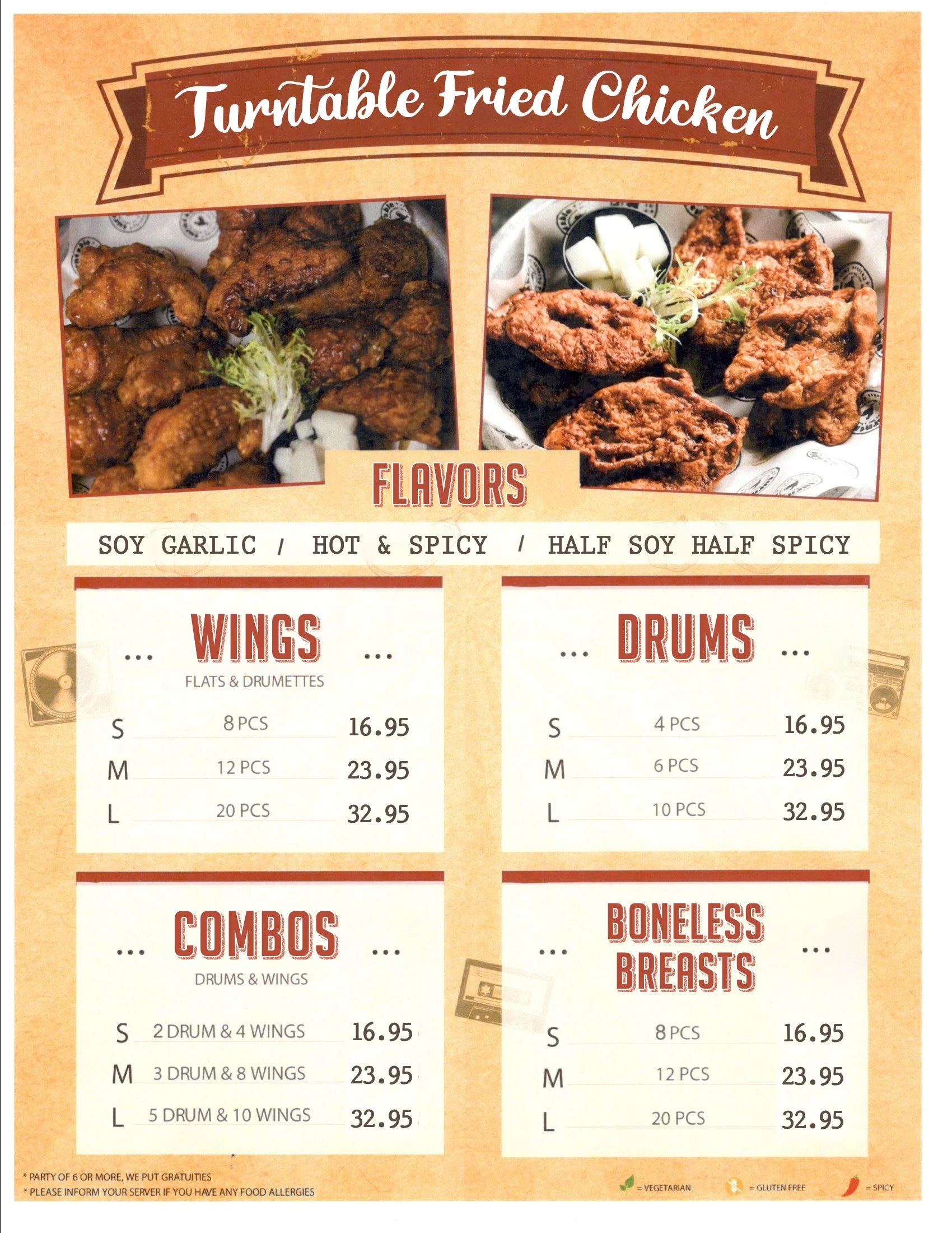 Menu — Turntable