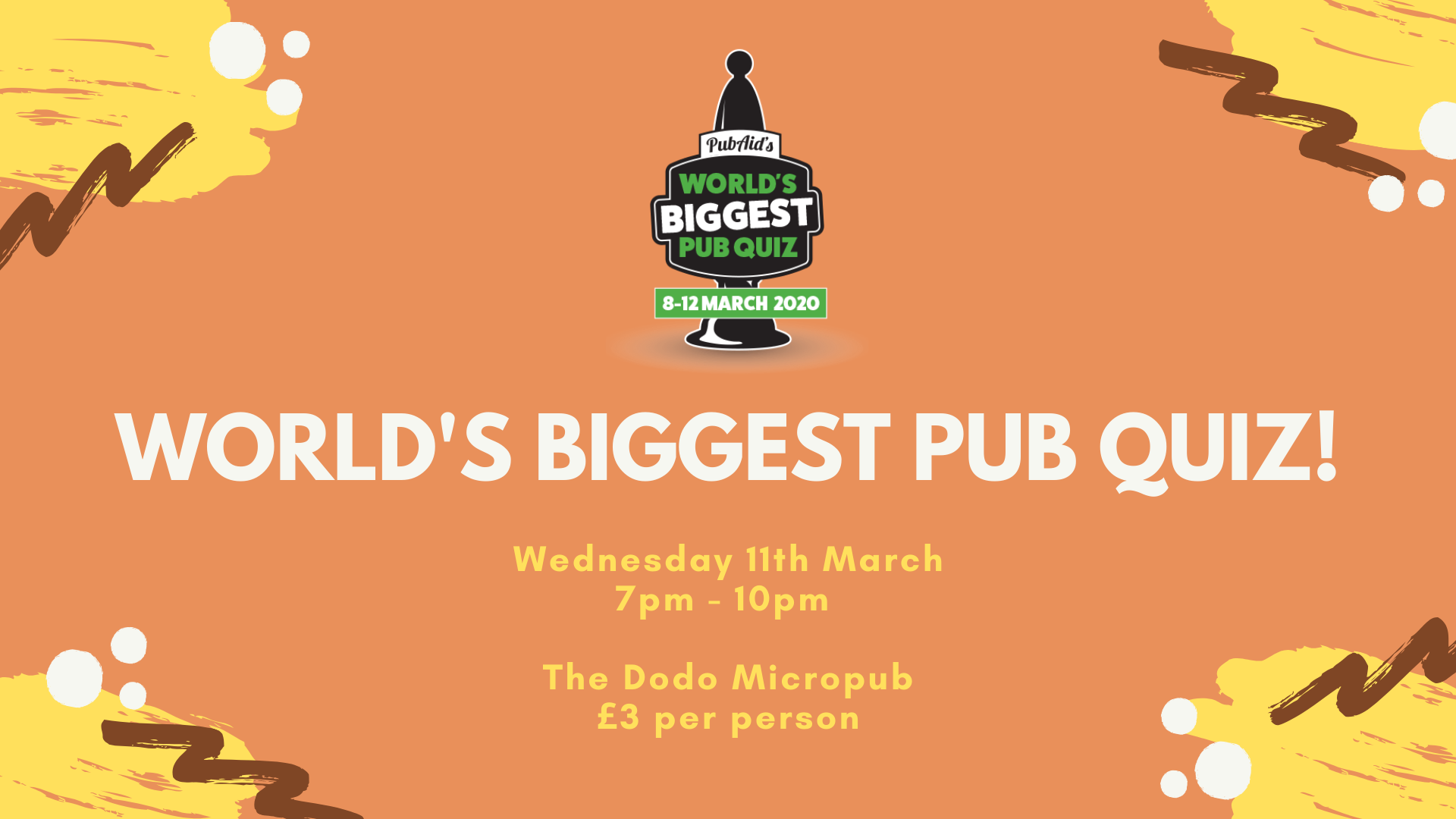The World's Biggest Pub Quiz Down The Dodo!