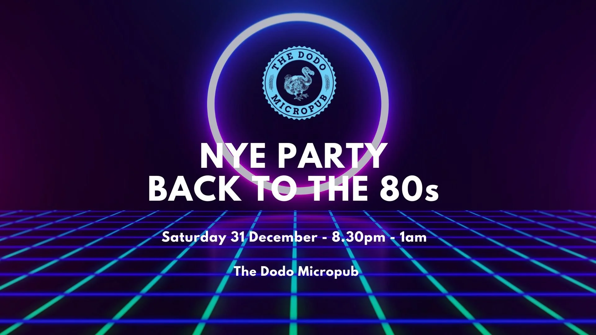 NYE PARTY - BACK TO THE 80S!