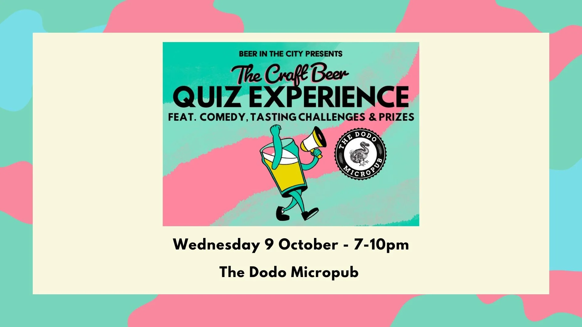 The Annual Craft Beer Pub Quiz!