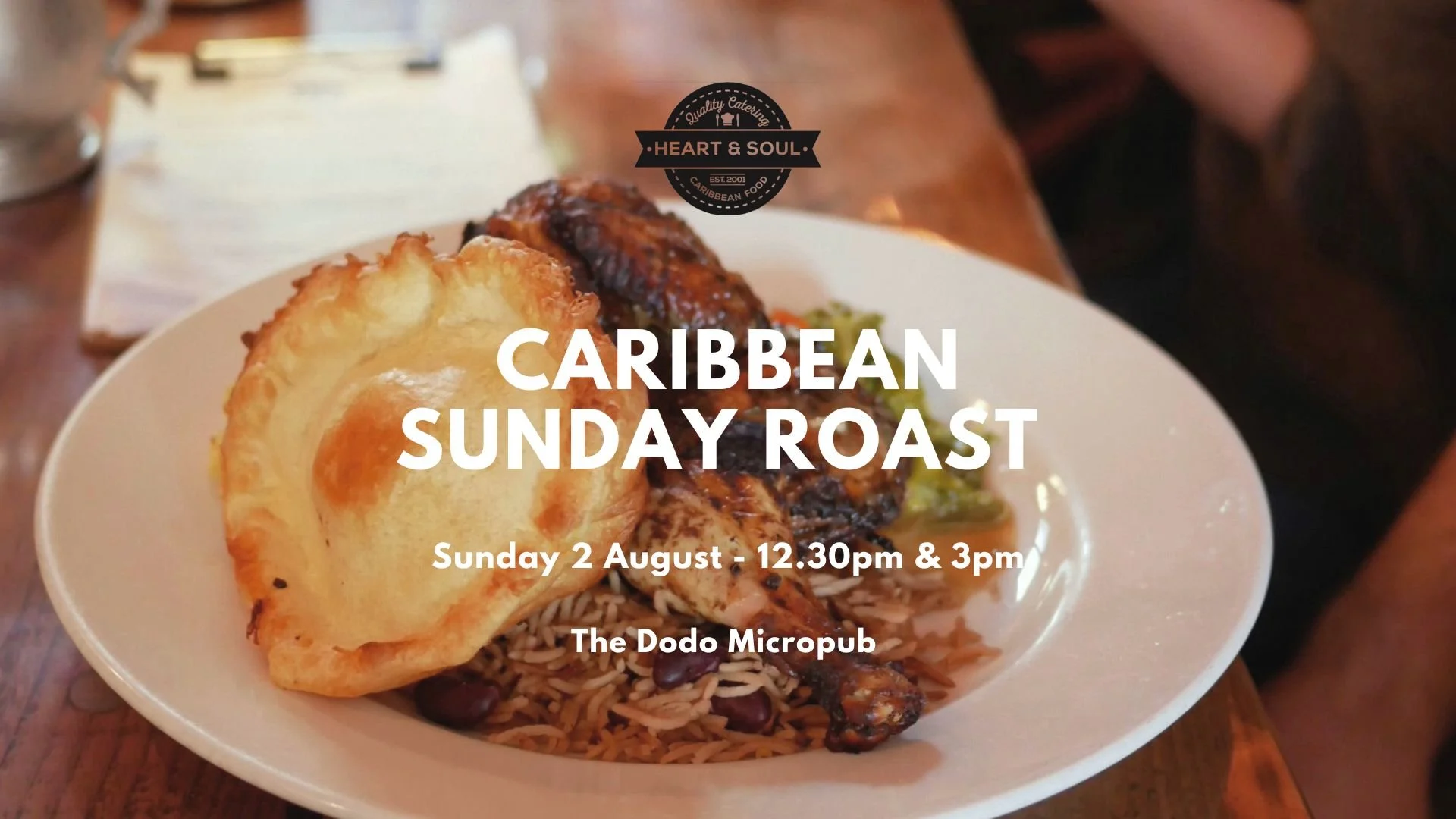 Caribbean Sunday Roast - Free Rum Punch!