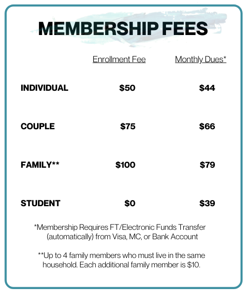 membership information for coastal fitness in Florence, Oregon — Coastal Fitness & Aquatics